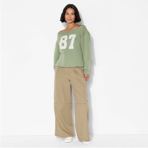 wild fable Tops - Women's Off the Shoulder Sweatshirt -
Wild Fable™ Green XS, NWT